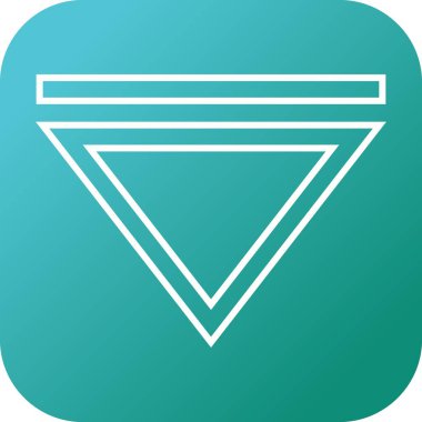 Güzel Ok Aşağı Satır Vektör Simgesi