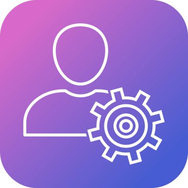 Güzel Profil Ayarları Satır Vektörü Simgesi