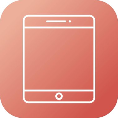 Güzel Tablet Satırı Vektör Simgesi