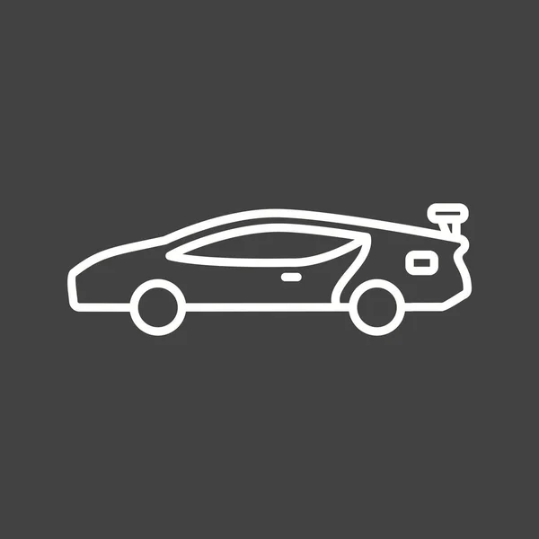 Beautiful Sports Car Line Vector Icon — ストックベクタ