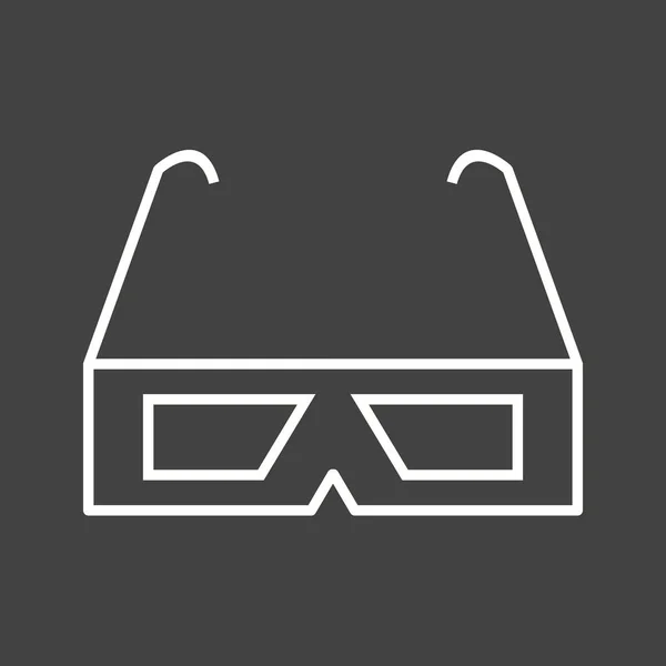 Hermosa línea de gafas Vector icono — Archivo Imágenes Vectoriales