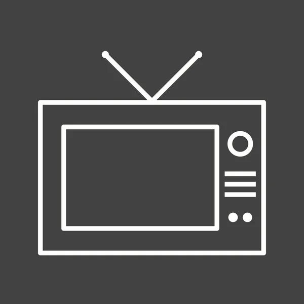 Krásná televizní vektorová ikona — Stockový vektor