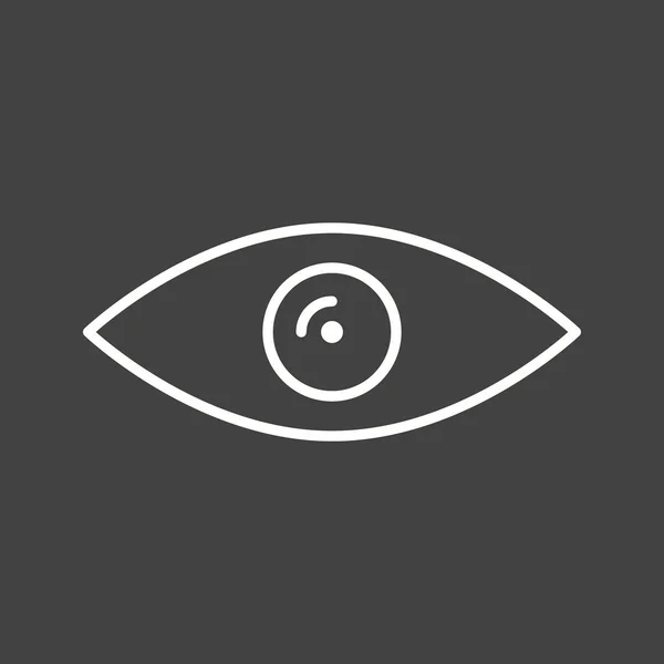 Beautiful Eye Line Vector Icon — Stock Vector