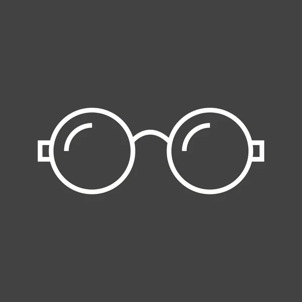 Bella linea di occhiali icona vettoriale — Vettoriale Stock