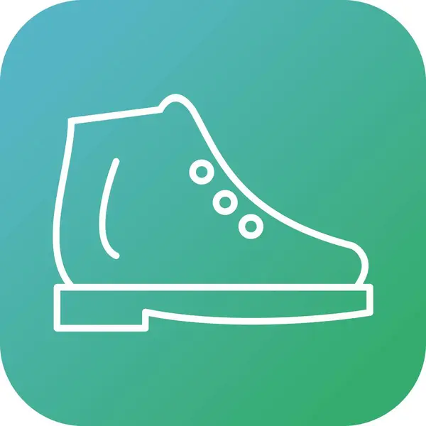 Векторная икона "Beautiful Ice Shoes Line" — стоковый вектор