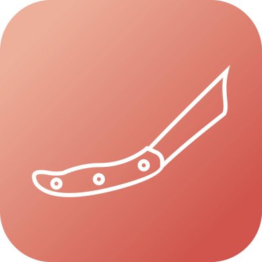 Güzel Bıçak Çizgisi Vektör Simgesi
