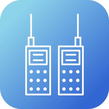 Güzel Telsiz Hattı Vektör Simgesi