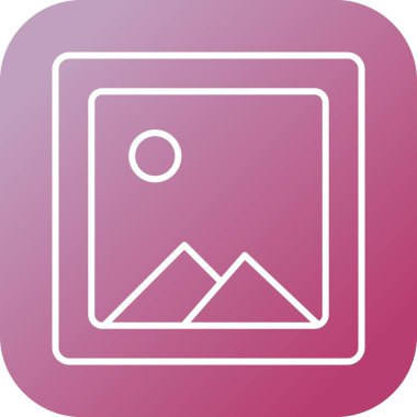 Güzel Galeri Çizgisi Vektör Simgesi