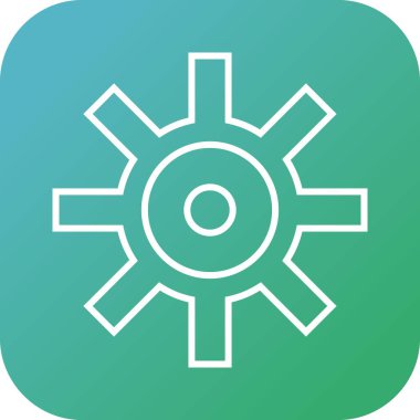 Güzel Ayarlar Satır Vektörü Simgesi