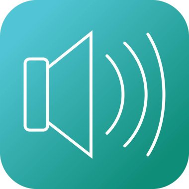 Güzel Gürültülü Sözcü Satır Vektörü Simgesi