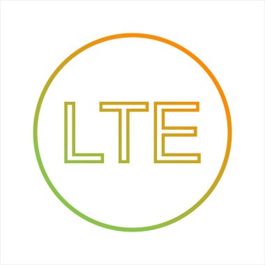 Güzel Lte Ağ Satır Vektörü Simgesi