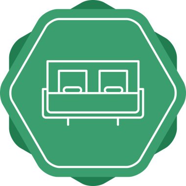 Güzel Yatak Hattı Vektör Simgesi