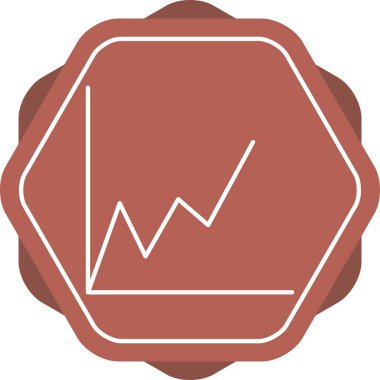 Güzel Grafik Çizgisi Vektör Simgesi