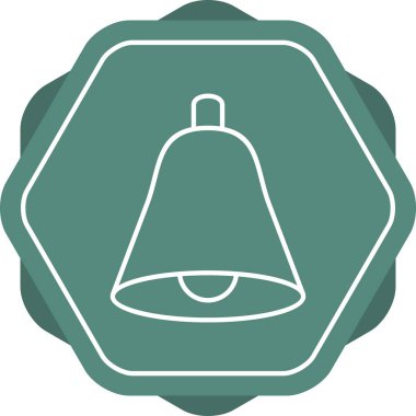 Güzel Çan Çizgisi Vektör Simgesi