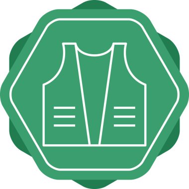 Güzel Ceket Çizgisi Vektör Simgesi