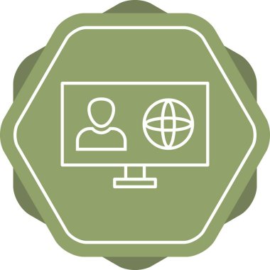 Televizyonda Güzel Haberler Vektör Simgesi