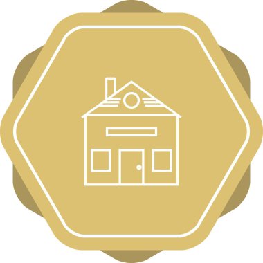 Güzel Ev Satırı Vektör Simgesi