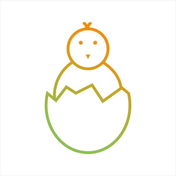漂亮的孵蛋线病媒 — 图库矢量图片