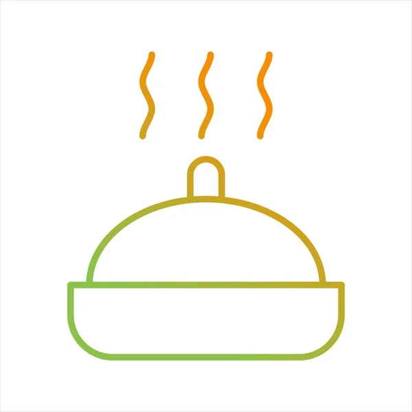 Векторная линия горячей еды — стоковый вектор