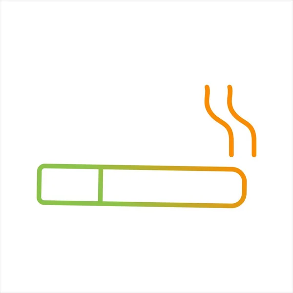 Hermosa línea de cigarrillos Vector icono — Vector de stock