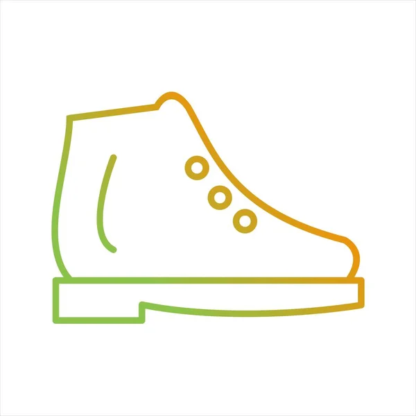 Beautiful Ice Shoes Line Vector Icon — Stock Vector