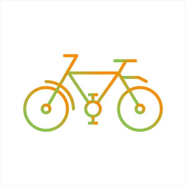 Belle Icône vectorielle de ligne de vélo — Image vectorielle