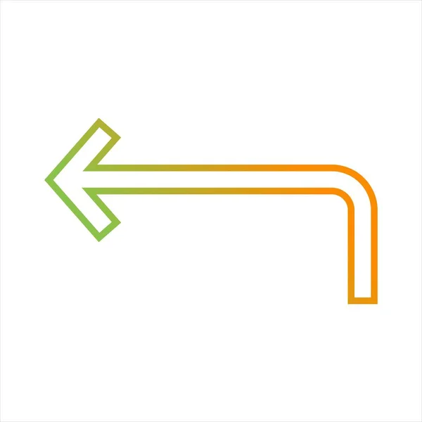 Beautiful To right arrow Line Vector Icon — ストックベクタ