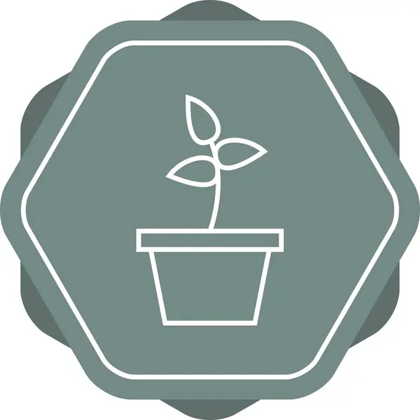Beautiful Planting Line Vector Icon — Stock Vector