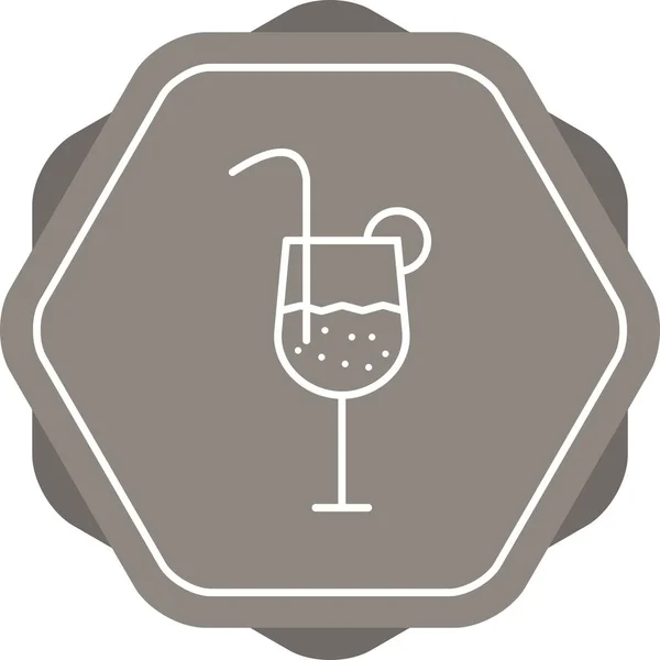 Krásná vektorová ikona Drink Line — Stockový vektor
