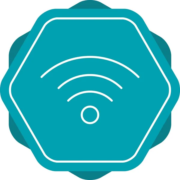 Hermosa línea de señal Wifi Vector icono — Vector de stock