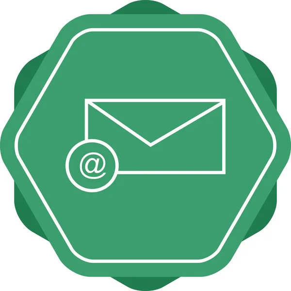 Belle G Mail Line vectorielle Icône — Image vectorielle