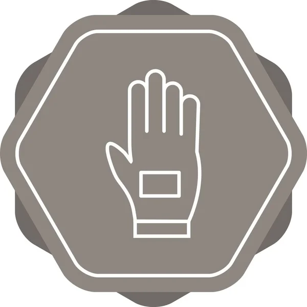 Beautiful Glove Line Vector Icon — Stock Vector