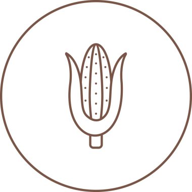 Güzel Mısır Çizgisi Vektör Simgesi