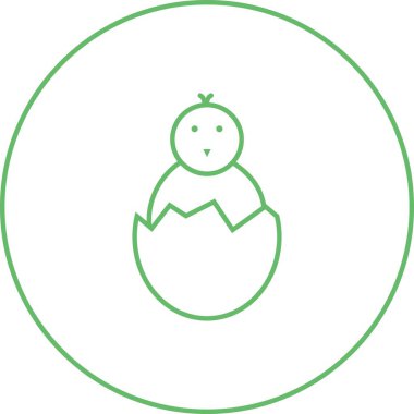 Güzel Yumurta Çizgisi Vektörü Simgesi