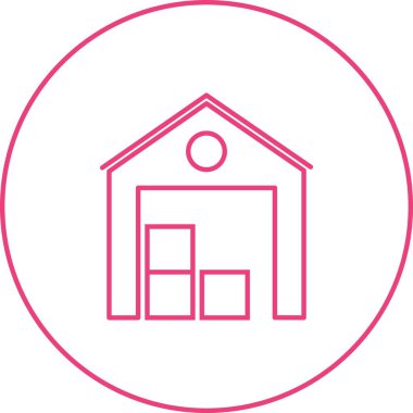 Güzel Depo Hattı Vektör Simgesi