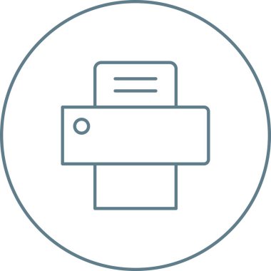 Güzel Yazıcı Satır Vektörü Simgesi