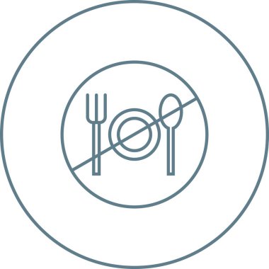 Güzel Oruç Çizgisi Vektör Simgesi