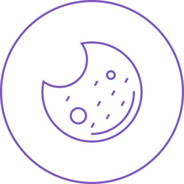 Güzel Kurabiye Çizgisi Vektör Simgesi