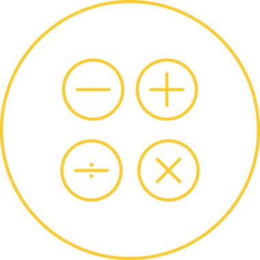 Güzel Matematik Sembolleri Satır Vektörü Simgesi