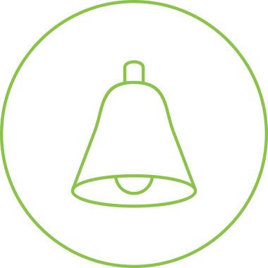 Güzel Çan Çizgisi Vektör Simgesi