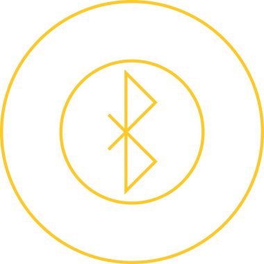 Güzel Bluetooth Satır Vektörü Simgesi