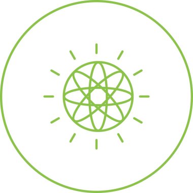 Güzel Küre Çizgisi Vektör Simgesi