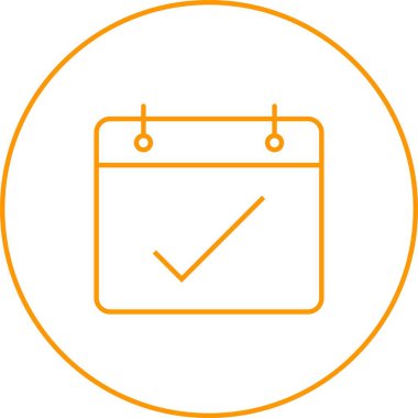 Güzel Tarih Satır Vektörü Simgesi