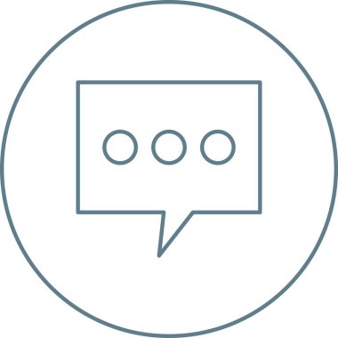 Güzel İleti Satırı Vektör Simgesi