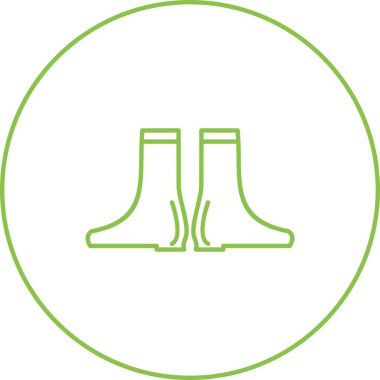 Güzel Uzun Çizmeler Çizme Vektörü Simgesi