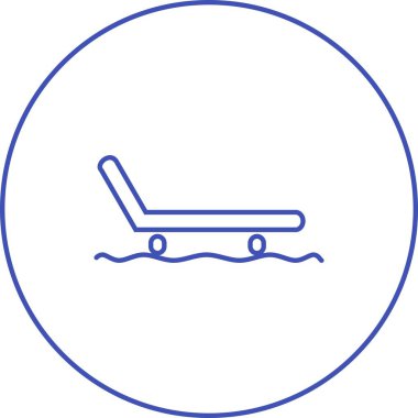 Güzel Kızak Hattı Vektör Simgesi