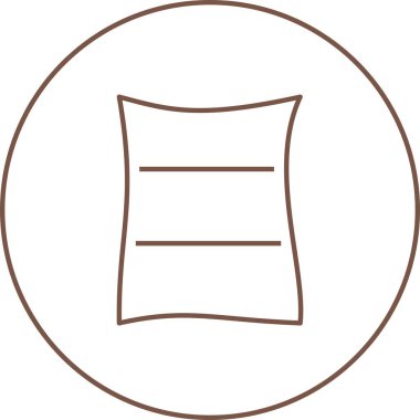 Güzel Çimento Çanta Hattı Vektör Simgesi