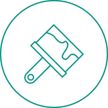 Güzel Fırça Çizgisi Vektör Simgesi