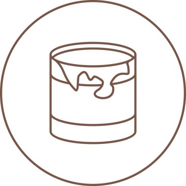 Güzel Boyalı Davul Satırı Vektör Simgesi