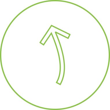 Güzel Ok Çizgi Vektörü Simgesini Gösteriyor